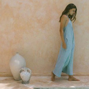 NWT Terry Beach Coverup Blue Dress